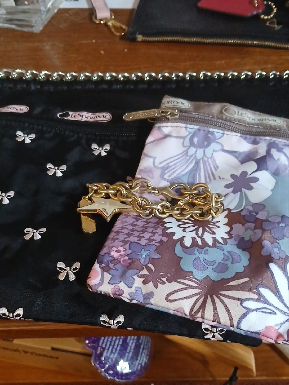 2 LeSportsac  2 Pouches ,bracelet Nwot